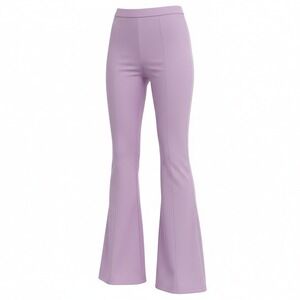 New XS Lilac Purple Flare Leggings High Waist Stretch Fitted Y2K Pants